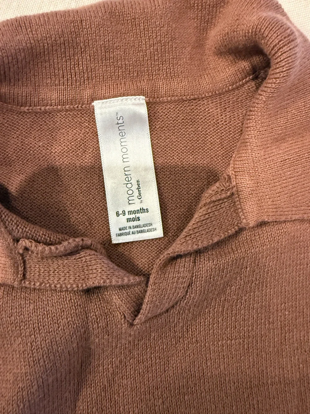 Old Navy Brown Knit Polo Top and Shorts Set